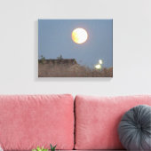 Super Moon canvas Afdruk (Insitu (Woonkamer))