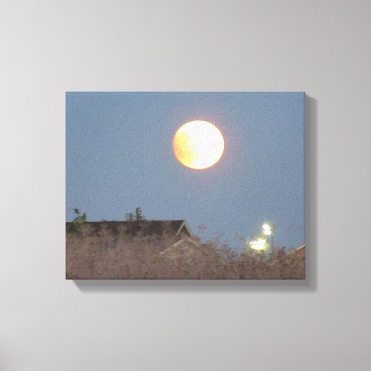 Super Moon canvas Afdruk (Voorkant)