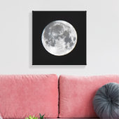 Super Moon | Mendota Heights Minnesota Canvas Afdruk (Insitu (Woonkamer))