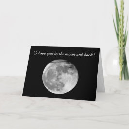 Super Moon met Vliegtuig Passing/! Kaart