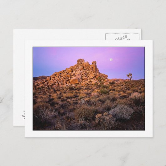 "Super-Moon Morning" Briefkaart (Voorkant / Achterkant)