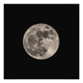 Super Moon November 2016 het Afbeelding van de Dru Foto Afdruk (Voorkant)