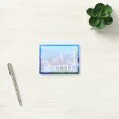 Super Moon opkomend nabij de skyline van Seattle Post-it® Notes (Kantoor)