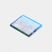Super Moon opkomend nabij de skyline van Seattle Post-it® Notes (Schuin)