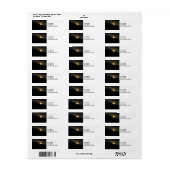 Super Moon over Washington Mountain adreslabel Etiket (Full Sheet)