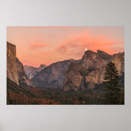 Super Moon Rises boven Cathedral Rocks Poster (Voorkant)
