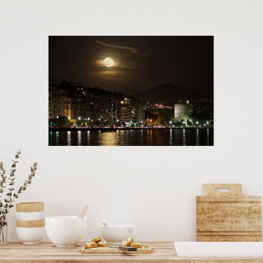 Super Moon Rising Poster (Keuken)