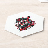 Super Moto Rider � Motorcycle  Kartonnen Onderzetters (Schuin)