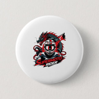 Super Moto Rider � Motorcycle Ronde Button 5,7 Cm
