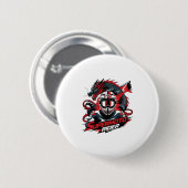 Super Moto Rider � Motorfiets Ronde Button 5,7 Cm (Voorkant /achterkant)