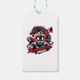 Super Moto Rijder � Motorfiets Cadeaulabel