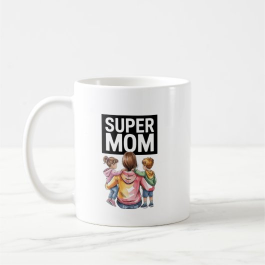 Super Mum Coffee Mok (Links)