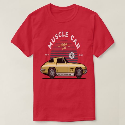  Super Musculair auto T-shirt (Design voorkant)