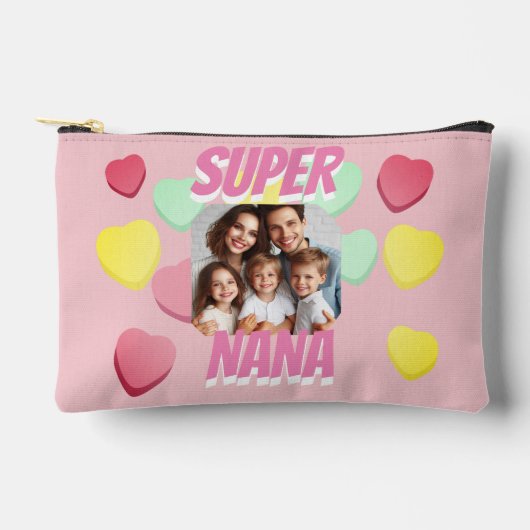 Super Nana Foto kleurrijk hart | MOEDERDAG Etui (Voorkant)