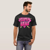 Super Nana superheld grootmoeder Comic Book Women T-shirt (Voorkant volledig)
