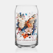 Super Natural Soul: Butterfly Garden Art Blikvorm Glas (Voorkant)