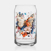 Super Natural Soul: Butterfly Garden Art Blikvorm Glas (Achterkant)