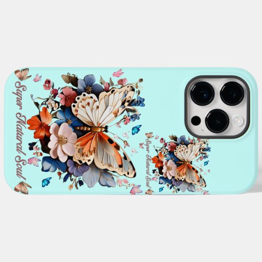 Super Natural Soul: Butterfly Garden Art Case-Mate iPhone Case (Achterkant (horizontaal))