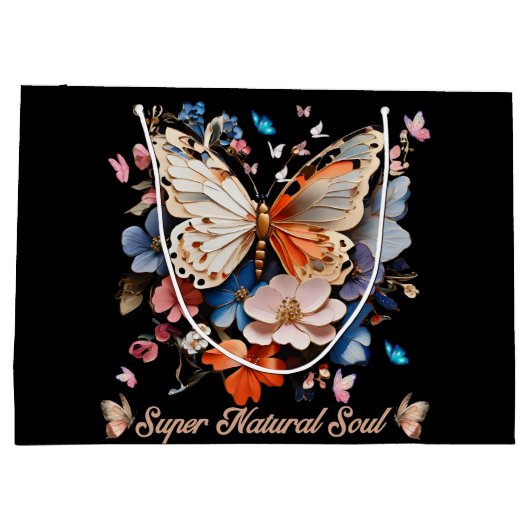 Super Natural Soul: Butterfly Garden Art Groot Cadeauzakje (Achterkant)