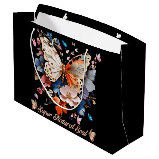 Super Natural Soul: Butterfly Garden Art Groot Cadeauzakje (Achterkant Gekanteld)