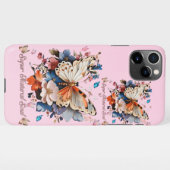 Super Natural Soul: Butterfly Garden Art iPhone Hoesje (Achterkant horizontaal)