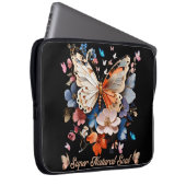 Super Natural Soul: Butterfly Garden Art Laptop Sleeve (Voorkant Rechts)