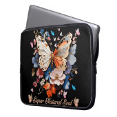 Super Natural Soul: Butterfly Garden Art Laptop Sleeve (Voorkant Links)