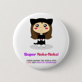 Super Neko-Neko Ronde Button 5,7 Cm