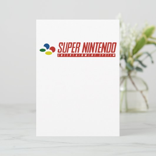 Super Nintendo Console 90S Retro Video Gam (Staand voorkant)