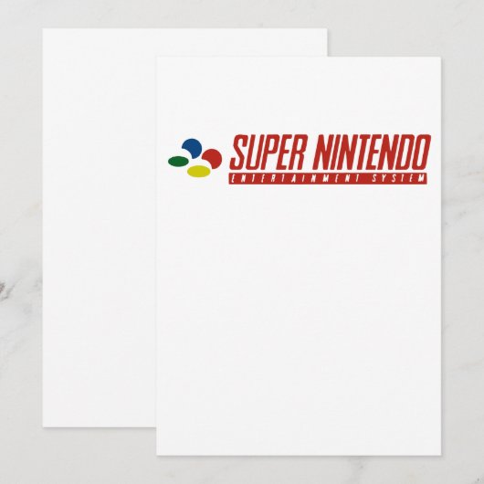 Super Nintendo Console 90S Retro Video Gam (Voorkant / Achterkant)