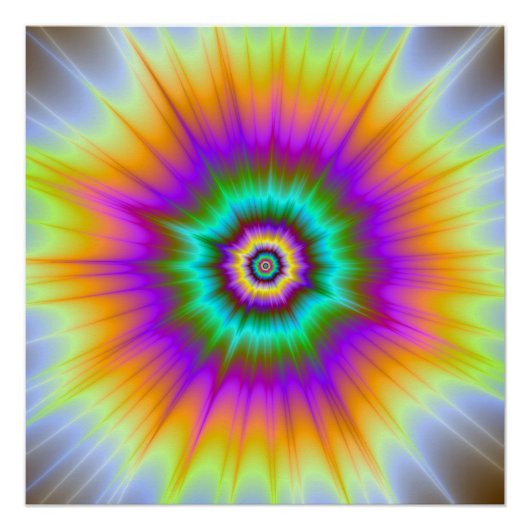 Super Nova in kleur Het Zazzle Perfect Poster (Voorkant)