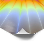 Super Nova in kleur Het Zazzle Perfect Poster (Hoek)