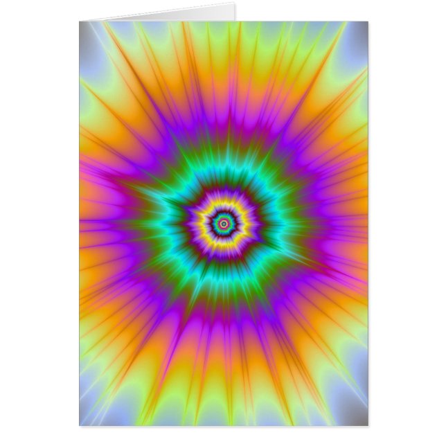 Super Nova in kleurenWenskaart (Voorkant)