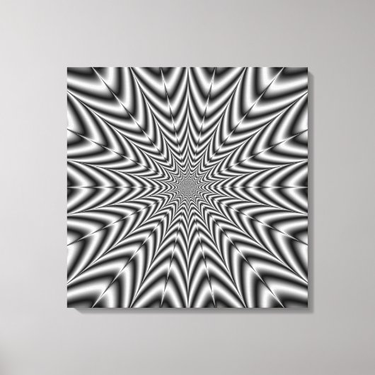 Super Nova in zwart-wit Canvas Afdruk (Voorkant)