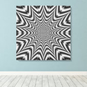 Super Nova in zwart-wit Canvas Afdruk (Insitu (Houten vloer))