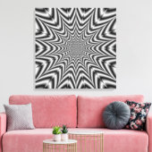 Super Nova in zwart-wit Canvas Afdruk (Insitu (Woonkamer))