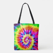 Super Nova Rainbow Tie Dye Splash Tote Bag (Achterkant)