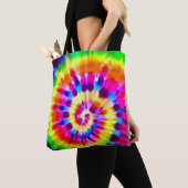 Super Nova Rainbow Tie Dye Splash Tote Bag (Dichtbij)