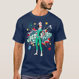Super Nurse Best Superheld Funny RN Nurse T-shirt