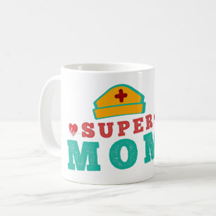 SUPER NURSE MOM - VERPLETTERENDE MOEDERDAG KOFFIEMOK