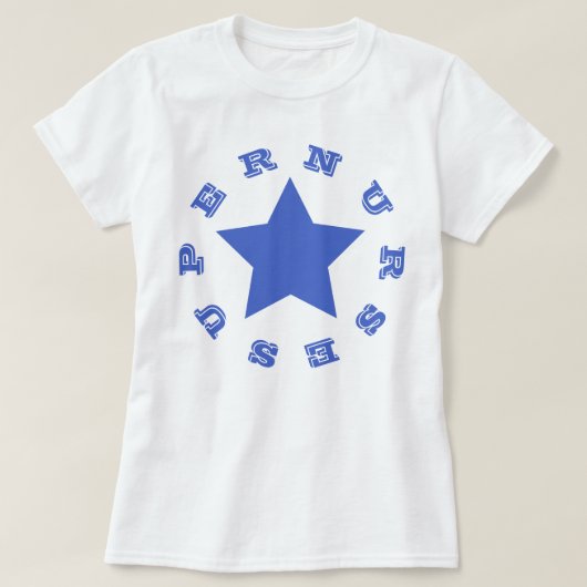 SUPER NURSE | Navy Blue Star Women's Basic T-Shirt (Design voorkant)