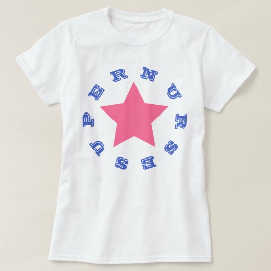 SUPER NURSE | Navy Blue Star Women's Basic T-Shirt (Design voorkant)