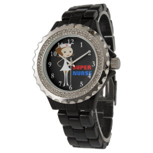 Super Nurse Rhinestone Wrist Watch Horloge