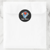 Super Nurse Superpower Ronde Sticker (Tas)