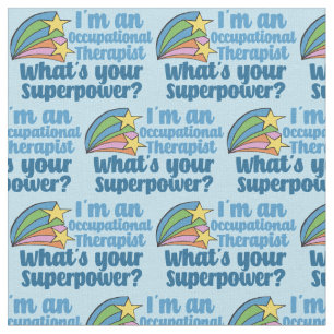 Super Occupational Therapist Cute Blue OT Stof