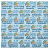 Super Occupational Therapist Cute Blue OT Stof (Swatch)