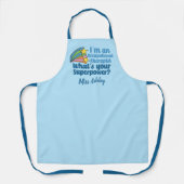Super Occupational Therapist Cute Custom Blue OT Schort (Voorkant)