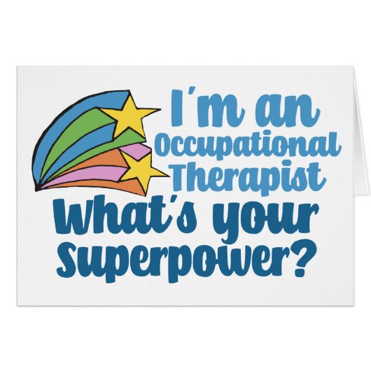 Super Occupational Therapist Cute OT Card (Voorkant Horizontaal)