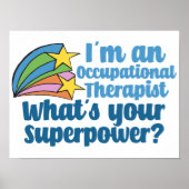Super Occupational Therapist Cute OT Poster (Voorkant)
