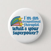 Super Occupational Therapist Cute OT Ronde Button 5,7 Cm (Voorkant)